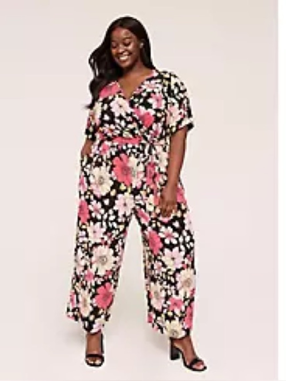 Lane Bryant 18/20 floral jumpsuit.